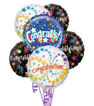 6 Congratulations Mylars