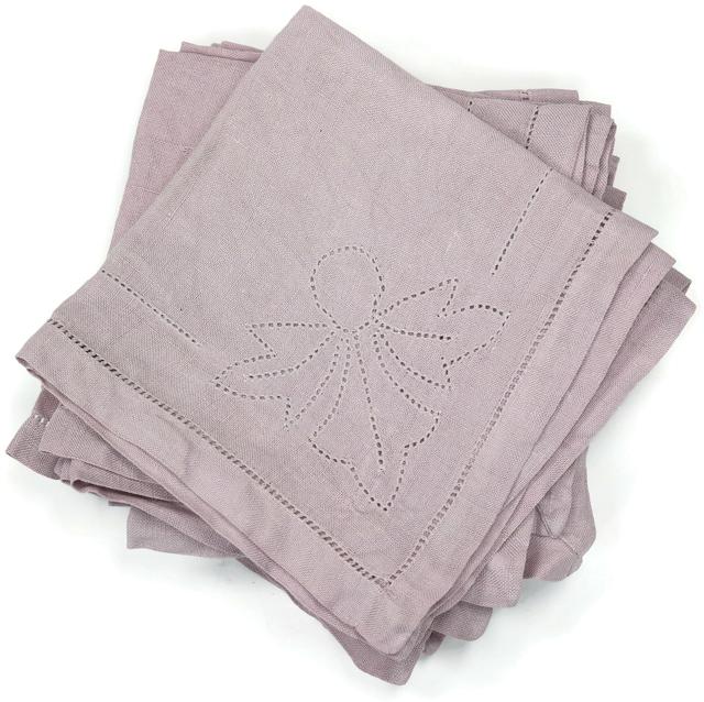 French Lavender Cocktail Napkins - Set of 11 - The Queens Landing - Purple