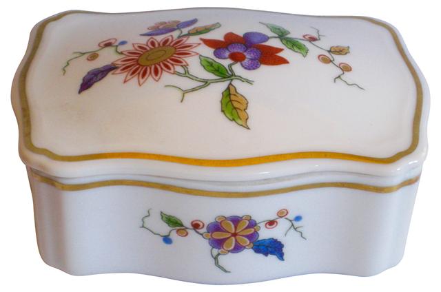 Ginori Italian Gilt Porcelain Box - The Emporium Ltd. - Gray