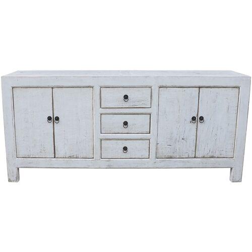 Octavia 78" Buffet - Antique Whitewash - Handcrafted