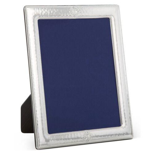 Sterling Roped Hammered Frame - 4x6 - Silver