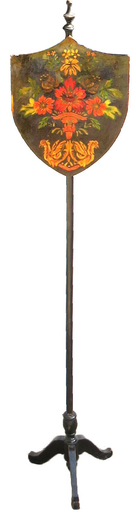 Artisan Heraldic Style Shield W/ Stand - Chez Vous - Black