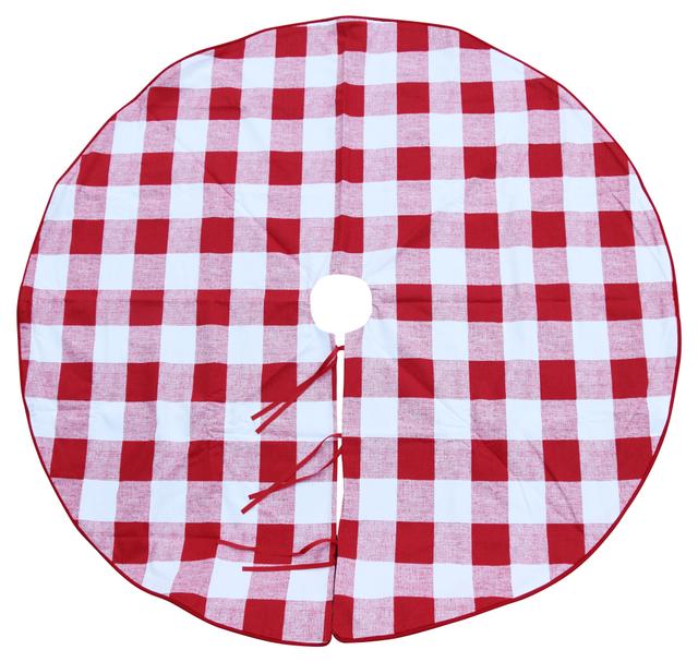 Red & White Christmas Tree Skirt