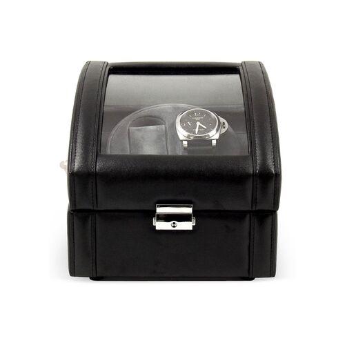 Leather Double Watch Winder - Black
