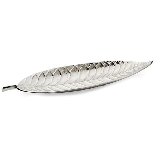 Leaf Serving Tray - Silver