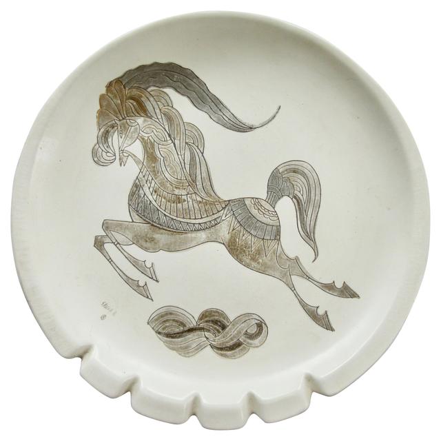 11" MCM Sascha Brastoff Ashtray - The Emporium Ltd. - Ivory