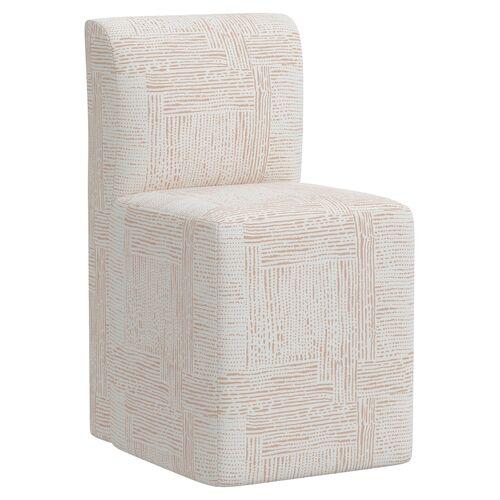 Graham Dining Chair - Durban Soft Pink | Accent Chair, Arm chair