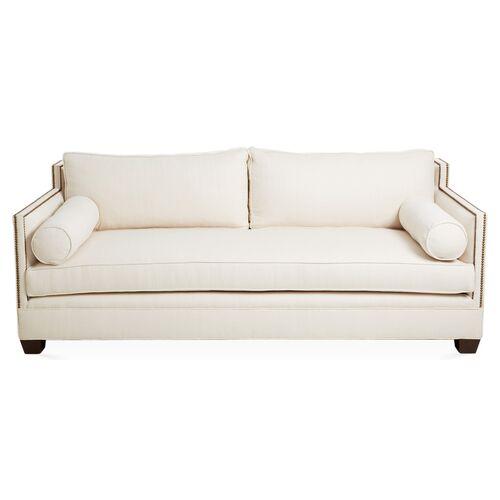 Gramercy 84" Sofa - Ivory - Haute House Home | Couch, Settee - Comfortable, Durable