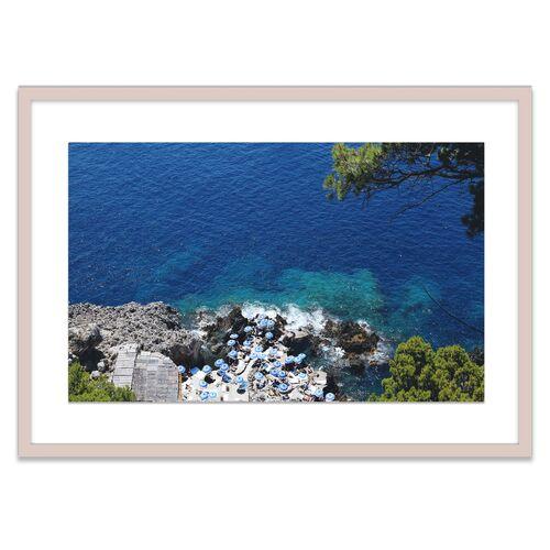 Natalie Obradovich - La Fontelina Cliffside Photograph - Blue