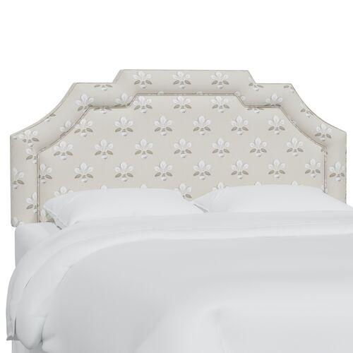 Lola Headboard - Block Vase Floral - Beige | Bedhead, Bed Back - Comfortable, Supportive - Exclusive