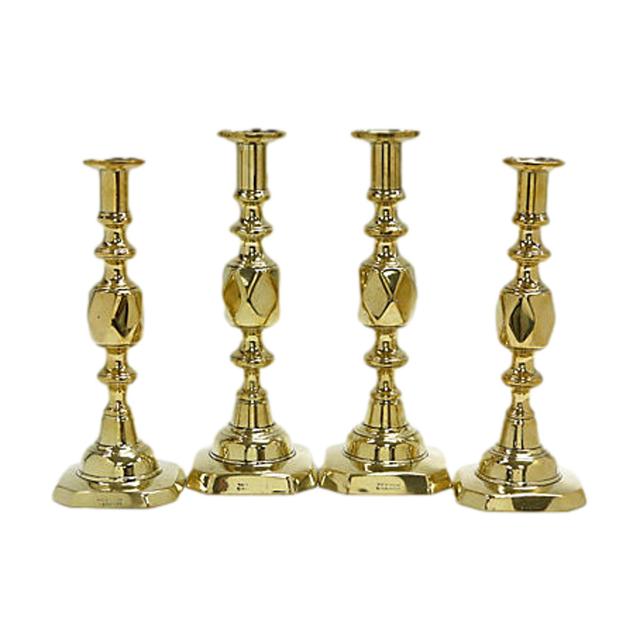 Pr King & Queen of Diamonds Candlesticks - Rose Victoria - Gold | Candle Stand, Candle Holder - Ideal For Decoration, Lighting, 
