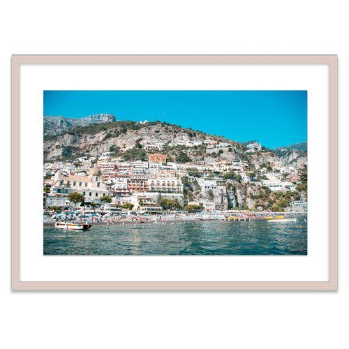 Natalie Obradovich - Positano Hillside Photograph - Blue