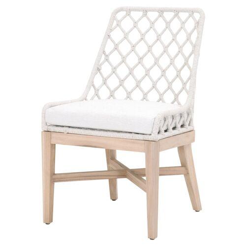 Ann Outdoor Rope Dining Chair - Gray/White Speckle | Accent Chair, Arm chair