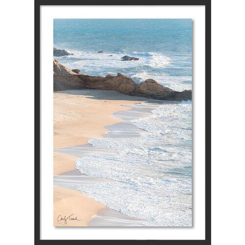 Carly Tabak - Half Moon Bay Shoreline Photograph - Black