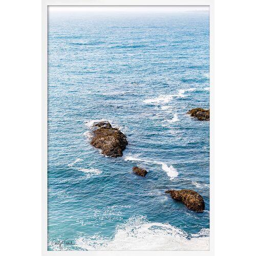 Carly Tabak - Northern CA Waters Mendocino Photograph - White