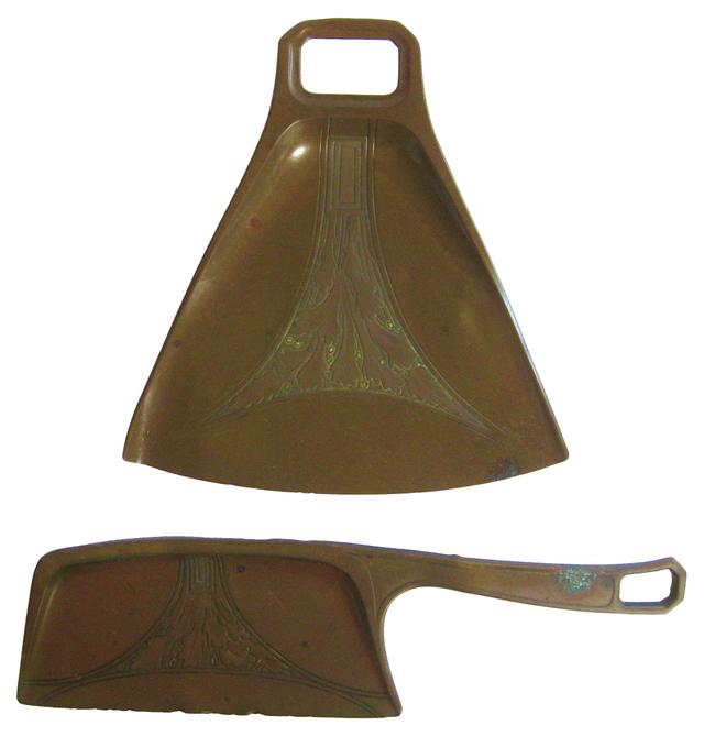 Antique Fireplace Ash Sweeper & Ash Pan - The Emporium Ltd. - Gold