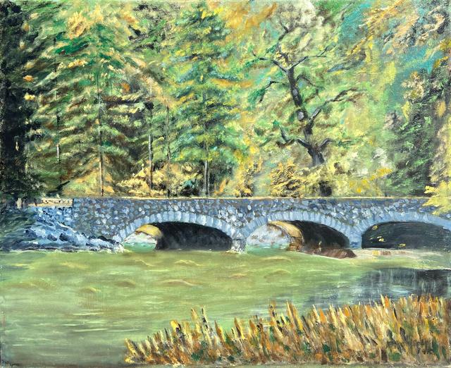 California River Landscape - 1970 - McNaught Fine Art - Green