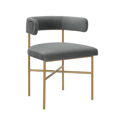Kendall Dining Side Chair - Gray Velvet