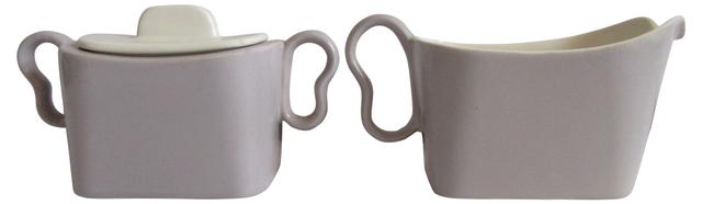 Midcentury California Sugar & Creamer - The Emporium Ltd. - Gray