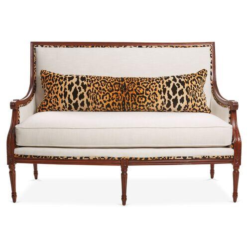 James Settee - Leopard/Ivory Crypton