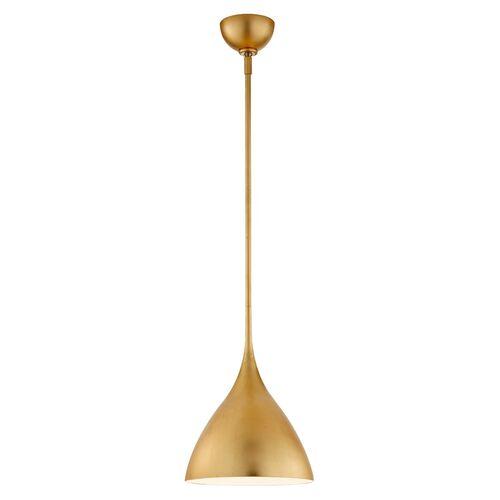 Visual Comfort - Agnes Small Pendant - Gold | Hanging Light, Lanterns - Hardwired - Practical, Aesthetic