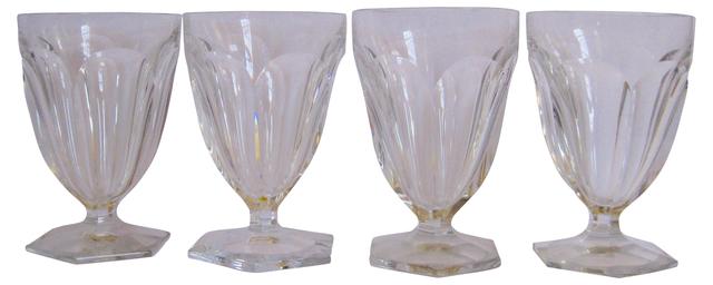 Baccarat French Crystal Glasses - Set of 4 - The Emporium Ltd. - Clear