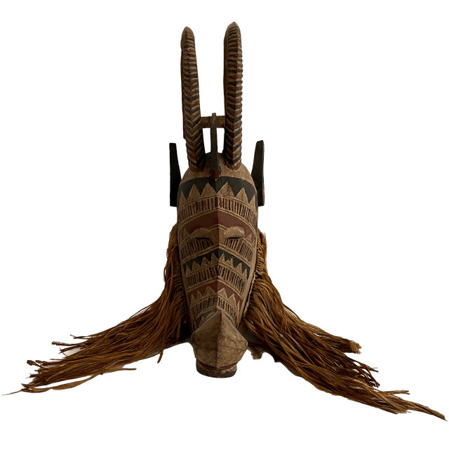 1960s Bobo Tribal Mask Burkina Faso - Ballyhoo - Brown