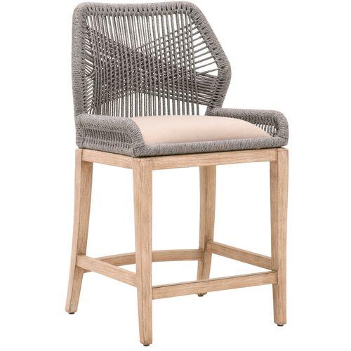 Easton Rope Counter Stool - Platinum/Light Gray | Bar Stool, Kitchen Stool
