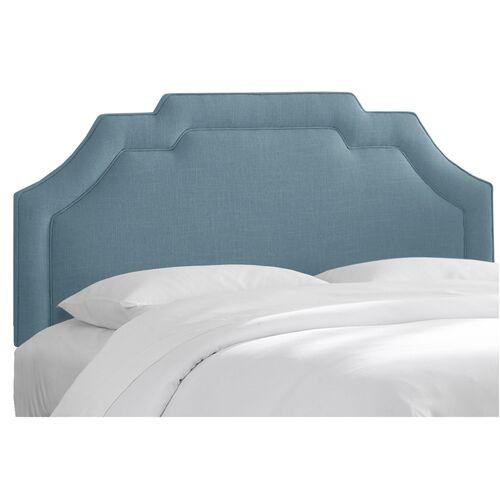 Lola Linen Headboard - Handcrafted - Blue | Bedhead, Bed Back - Comfortable, Supportive