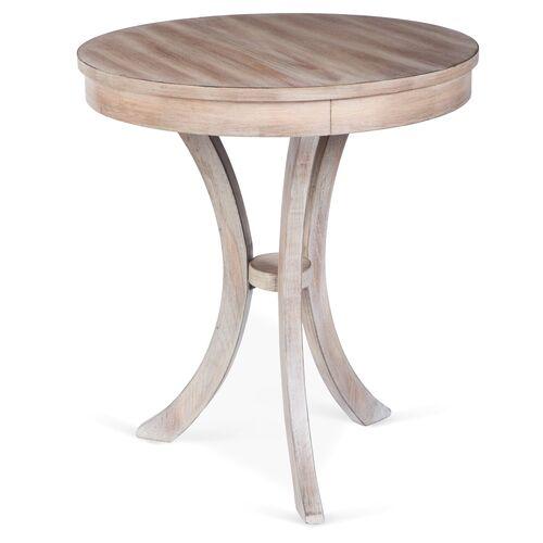 Lilly Curved Side Table - Gray | End Table, Occasional Table, Small Table - Made of Wood