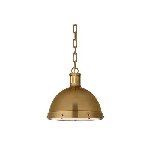 Visual Comfort - Hicks Pendant - Hand-Rubbed Antiqued Brass - Gold | Hanging Light, Lanterns - Hardwired - Practical, Aesthetic