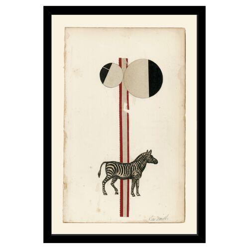 Zebra Collage - Ivory