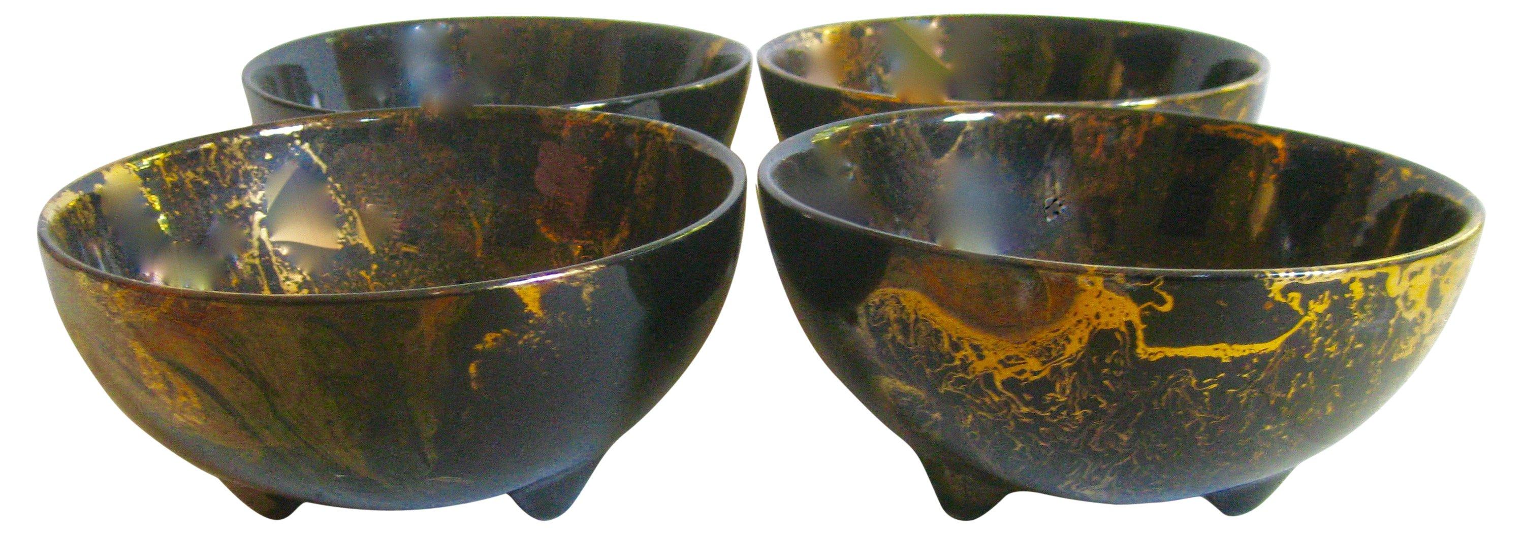 Sascha Brastoff California Pottery Bowls - The Emporium Ltd. - Black
