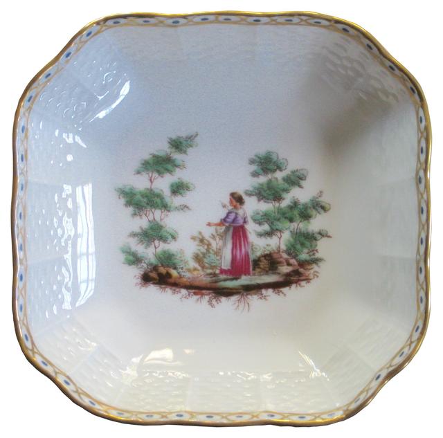 Ginori Gilt Porcelain Tray - The Emporium Ltd. - Gray