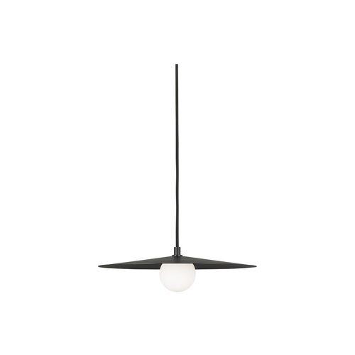 Visual Comfort - Pirlo Pendant - Matte Black | Hanging Light, Lanterns - Hardwired - Practical, Aesthetic