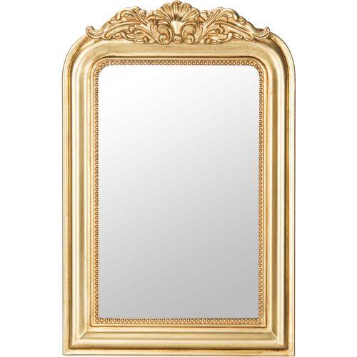 Emma Carved Crowned Wall Mirror | Dressing Mirror, Vanity Mirror - Gold - Functional, Aesthetic