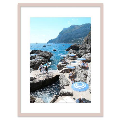 Natalie Obradovich - La Fontelina Umbrellas Photograph - Blue