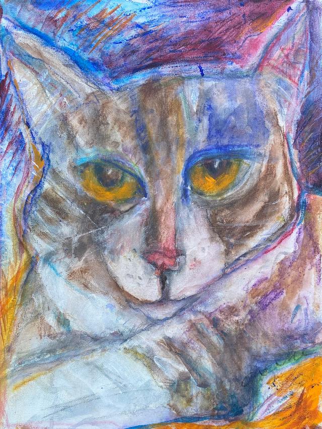 'Tabby Cat' by Gretchen Greene - McNaught Fine Art
