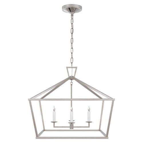 Visual Comfort - Darlana Wide Lantern - Polished Nickel - Silver