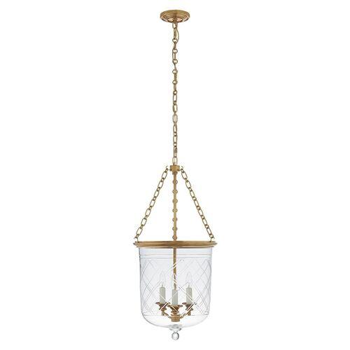 Ralph Lauren Home - Visual Comfort - Cambridge Medium Bell Lantern - Etched Glass - Gold
