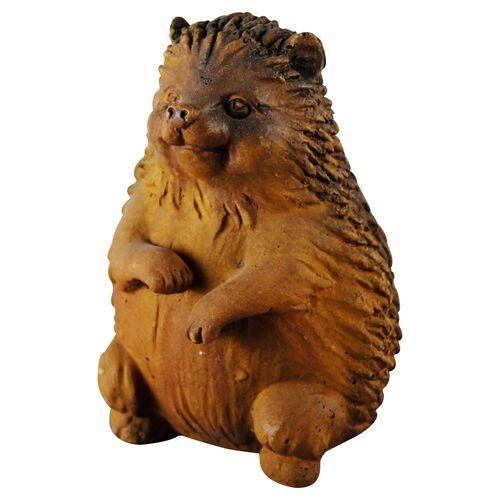 8.5" Hedgehog Statue - Sandstone - Brown | Figurines, Idol, Sculpture - Made in the USA