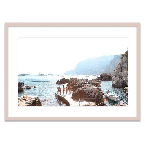 Natalie Obradovich - La Fontelina Bathers Photograph - Blue