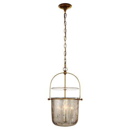 Visual Comfort - Lorford Small Smoke Bell Pendant - Gilded Iron - Gold | Hanging Light, Lanterns - Hardwired - Practical, Aesthe