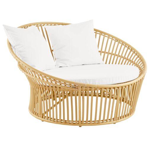 Olympia Nest Outdoor Lounge Chair - Natural - Sika Design - White