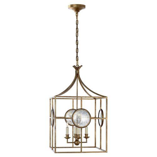 Visual Comfort - Gramercy Lantern - Gilded Iron - Gold