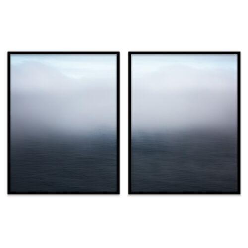 Alex Hoerner - Big Sur Seascape Diptych Photograph - Blue