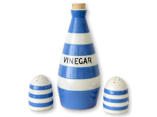 English Cornishware Fish & Chips Set - New England Mercantile - Blue