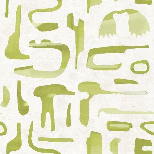 Susan Hable - Canvas Wallpaper - Napa - Soicher Marin - Green | Designer Wall Covering - Smooth, Stain-Resistant, Durable