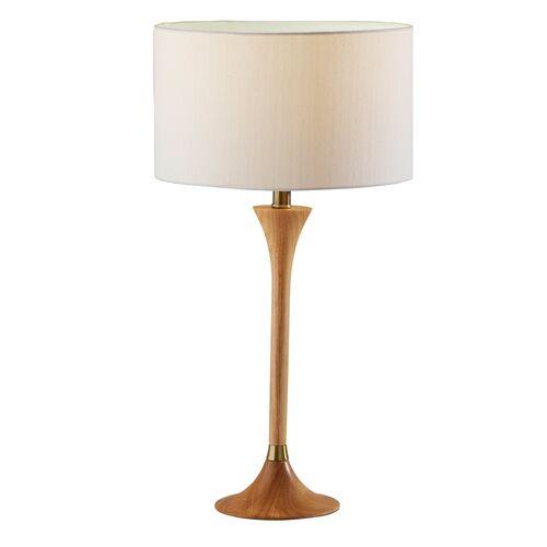 Sadie Table Lamp - Natural/ Brass | Desk Lamp, Bedside Lamp - Brown