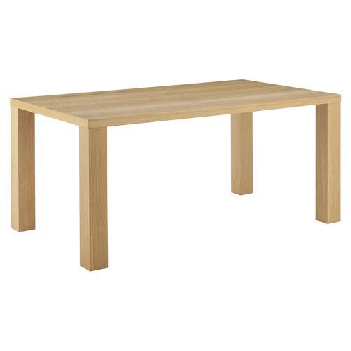 Duke 84" Parsons Dining Table - Oak | Dinner Table, Family Table - Brown